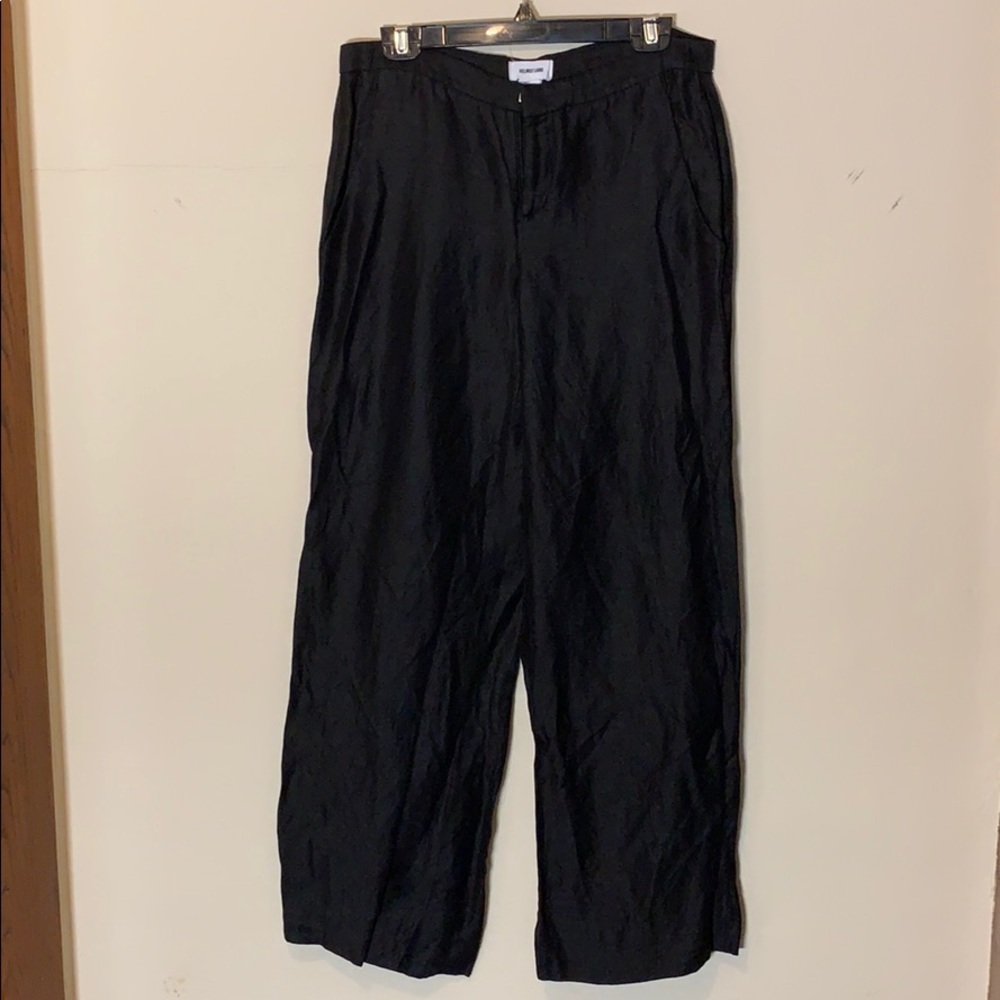 Helmut Lang wide leg black pants, 6
